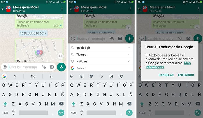 imagen Traduce tus frases en tiempo real en WhatsApp con GBoard