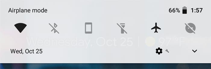 imagen Android 8.1 Cambio de colores en las barras